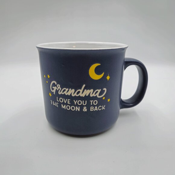 Eccolo Mug Grandma Love You To The Moon And Back Cup Coffee Tea Large Blue Read - Picture 2 of 9